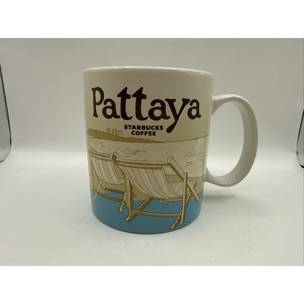 Starbucks Pattaya Thailand Coffee Mug 16oz Global Icon Collector City Series